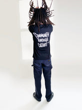 Load image into Gallery viewer, Ourhood Community T-Shirt - &quot;Community Through Culture&quot; (Black)
